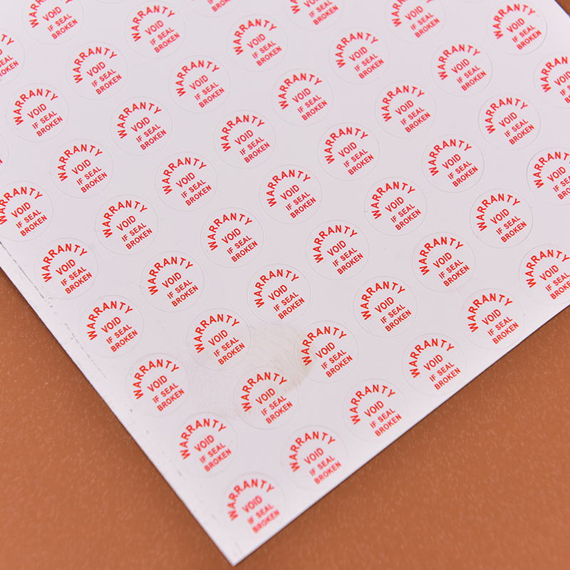 2sheets 208pcs Warranty Void If Damaged Protection Security Label Sticker Seal
