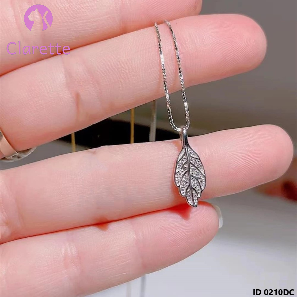 Dây chuyền bạc hình lá Clarette 0210DC