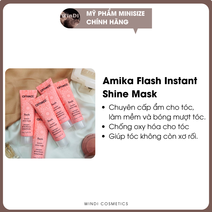 Mặt nạ tóc Amika mini 30ml