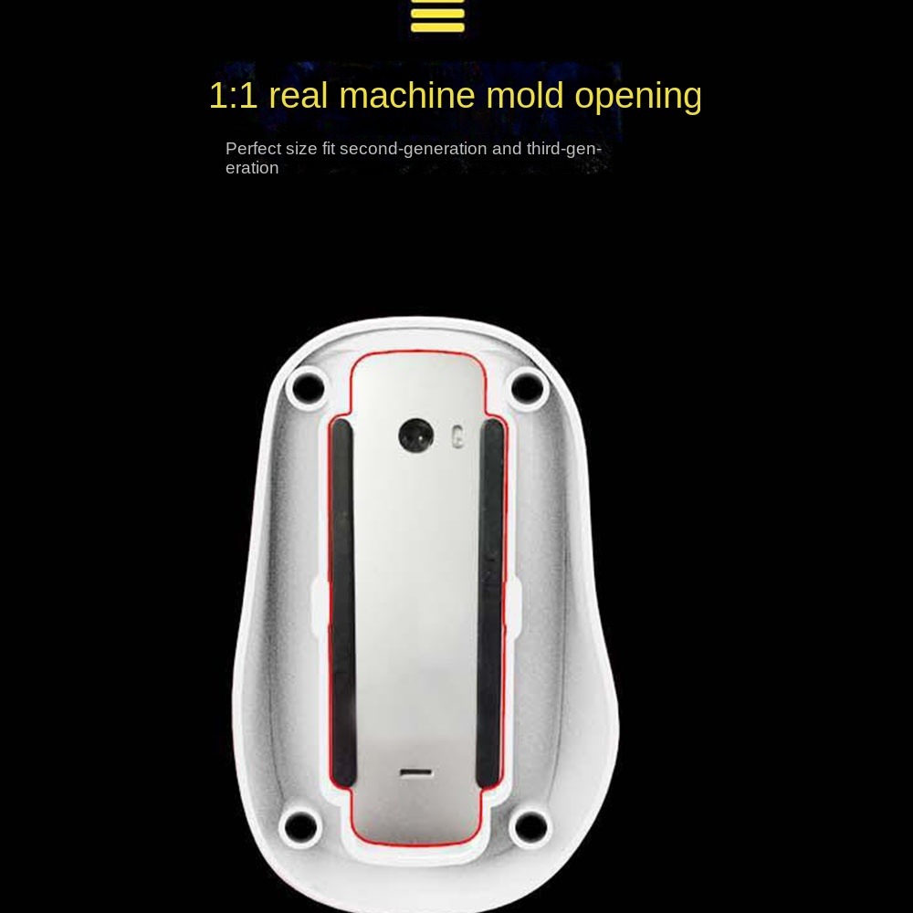 Junglepia Magic Mouse phụ kiện Mouse cơ sở Chuột công thái học Grip hỗ trợ Ergonomic 3D in ấn nâng cao cơ sở thiết kế vỏ Ốp tích hợp sạc dự phòng cho Apple Magic Mouse Dock PC