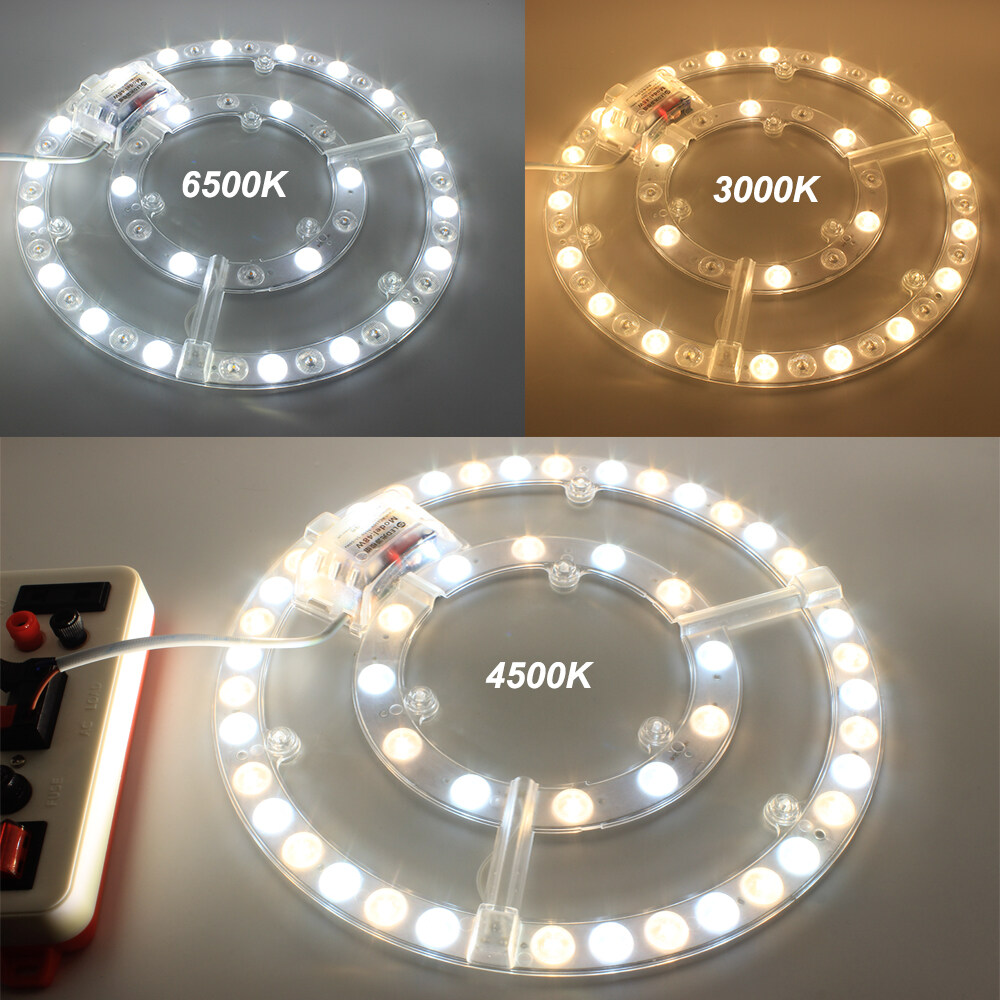 48W/72W LED กลมแม่เหล็กโมดูลหลอดไฟวงกลมเปลี่ยนโคมไฟเพดานแม่เหล็ก