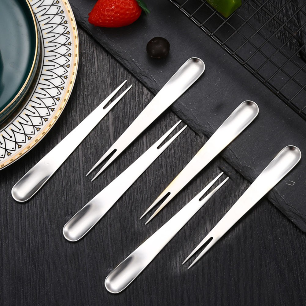 High Quality Cake Fork Spoon Multifunction Stainless Steel Cakes Brownies