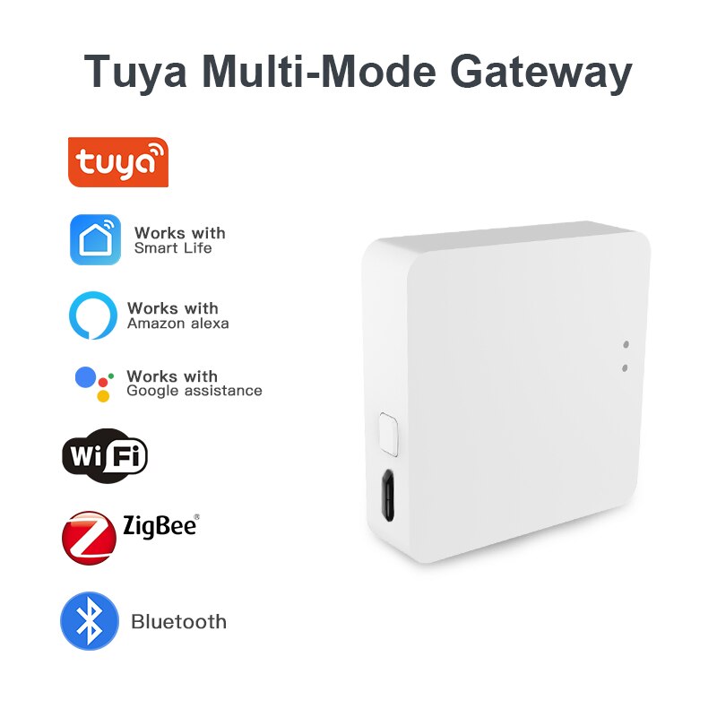 Tuya Multi Mode Zigbee Bluetooth Gateway Hub Wireless Smart Home Appliances Remote Controller Bridge Support Alexa Google Home