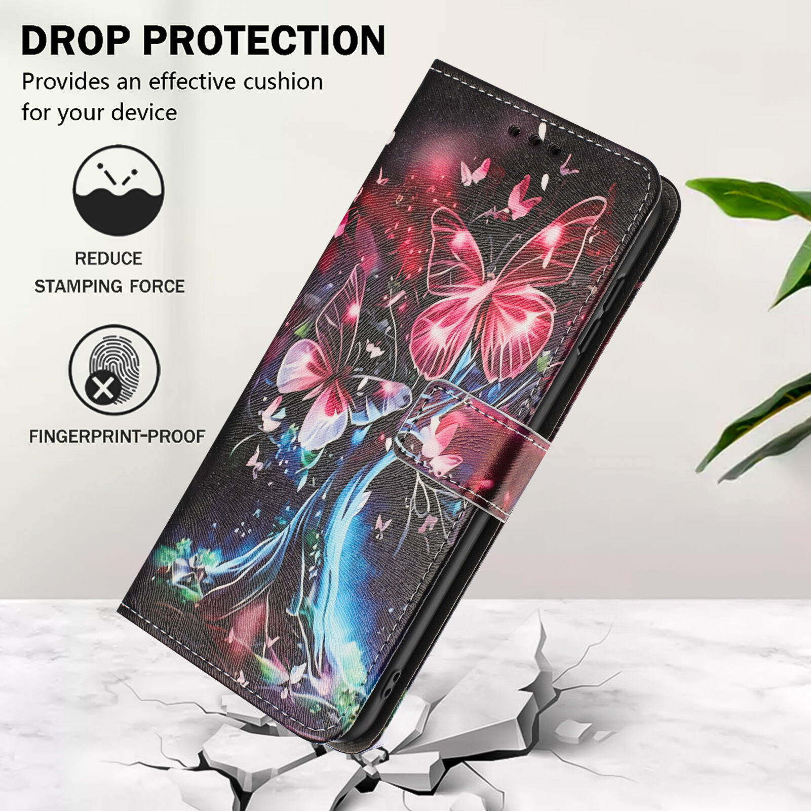 lthmy for Oppo A3 Phone Case Multifunctional Painted PU Leather Case Card Slot Bracket Design Book Cover Wallet Case. 