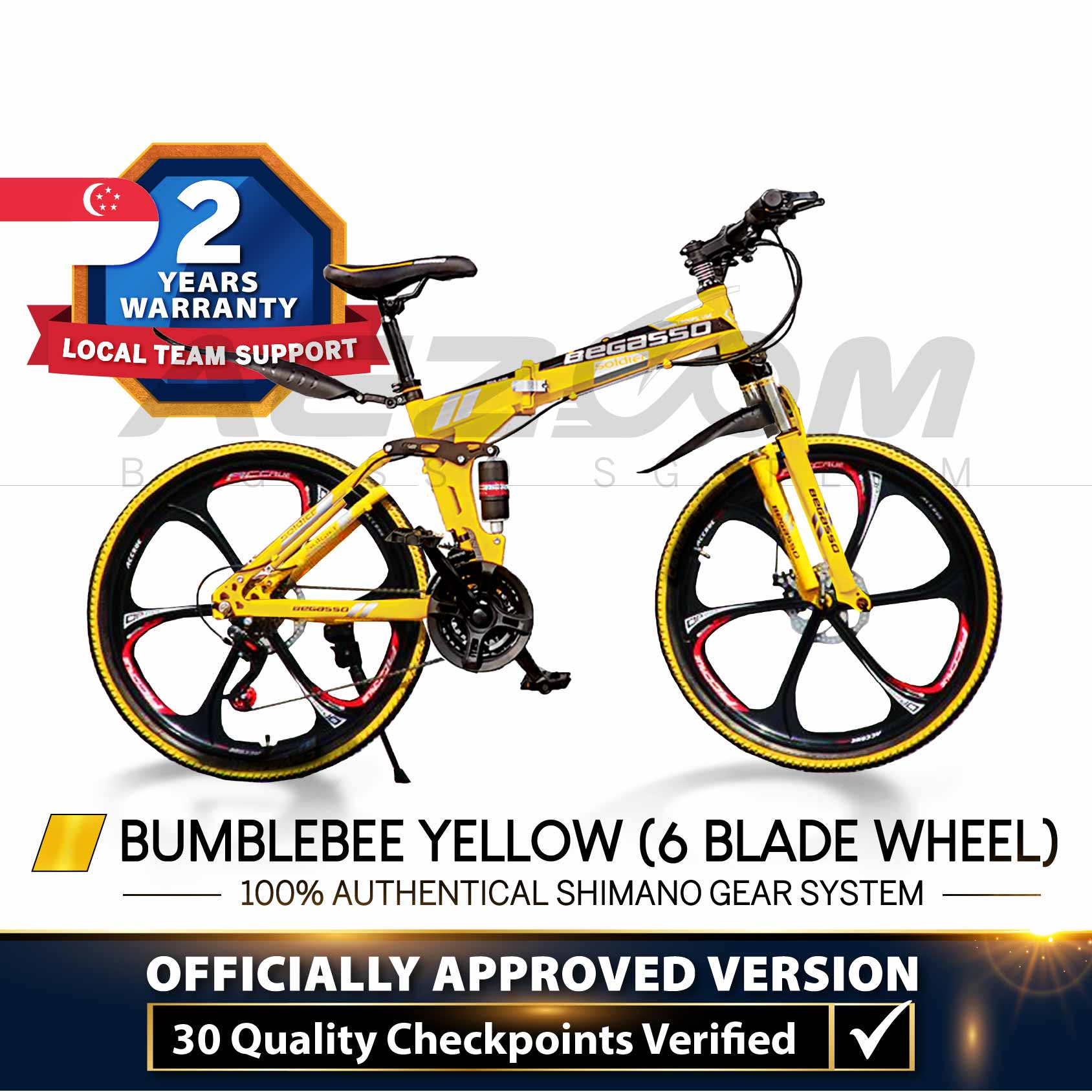 🇸🇬 OFFICIAL STORE] Begasso 24/26in Foldable Mountain Bike with
