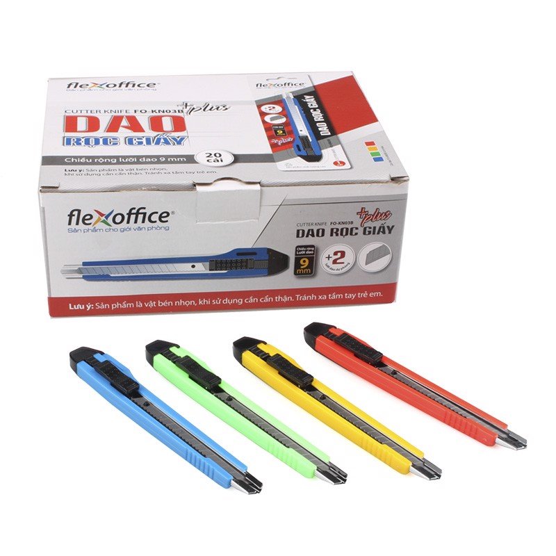 Dao rọc giấy Thiên Long Flexoffice FO-KN03