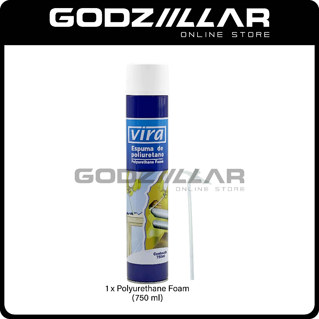 Vira Polyurethane Foam PU Foam Spray 750ml Joint Spray Fill Crack ...