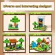 Mc DIY 100/200pcs My Building Block World Children's Educational Magnetic Building Block Assembly Toys. 