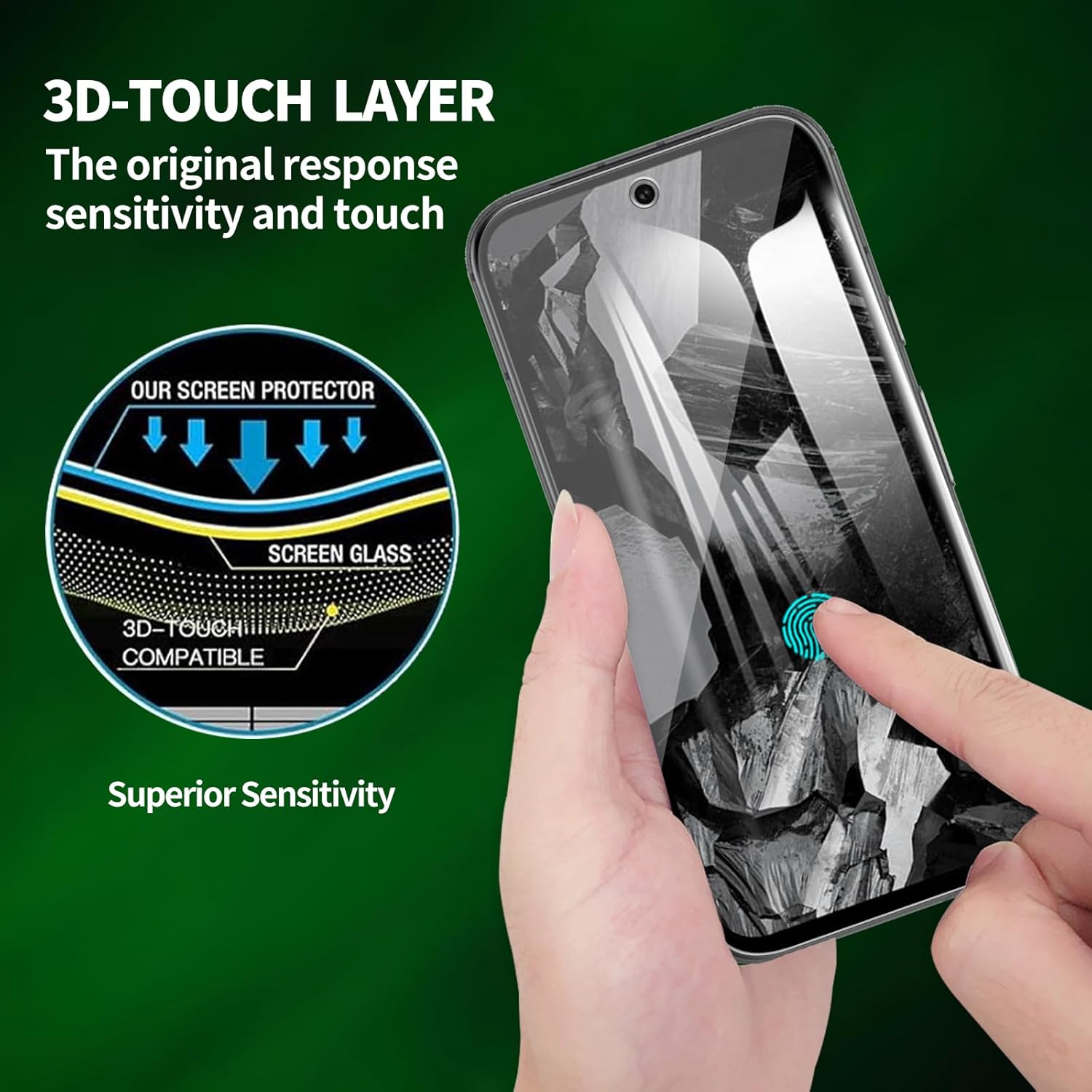 Aazon.co: OOTON 3 2 Pack For Google Pixel 8a Screen Protector, 3 - View #6