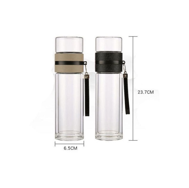 Bình thủy tinh 2 lớp có lọc trà 500ml