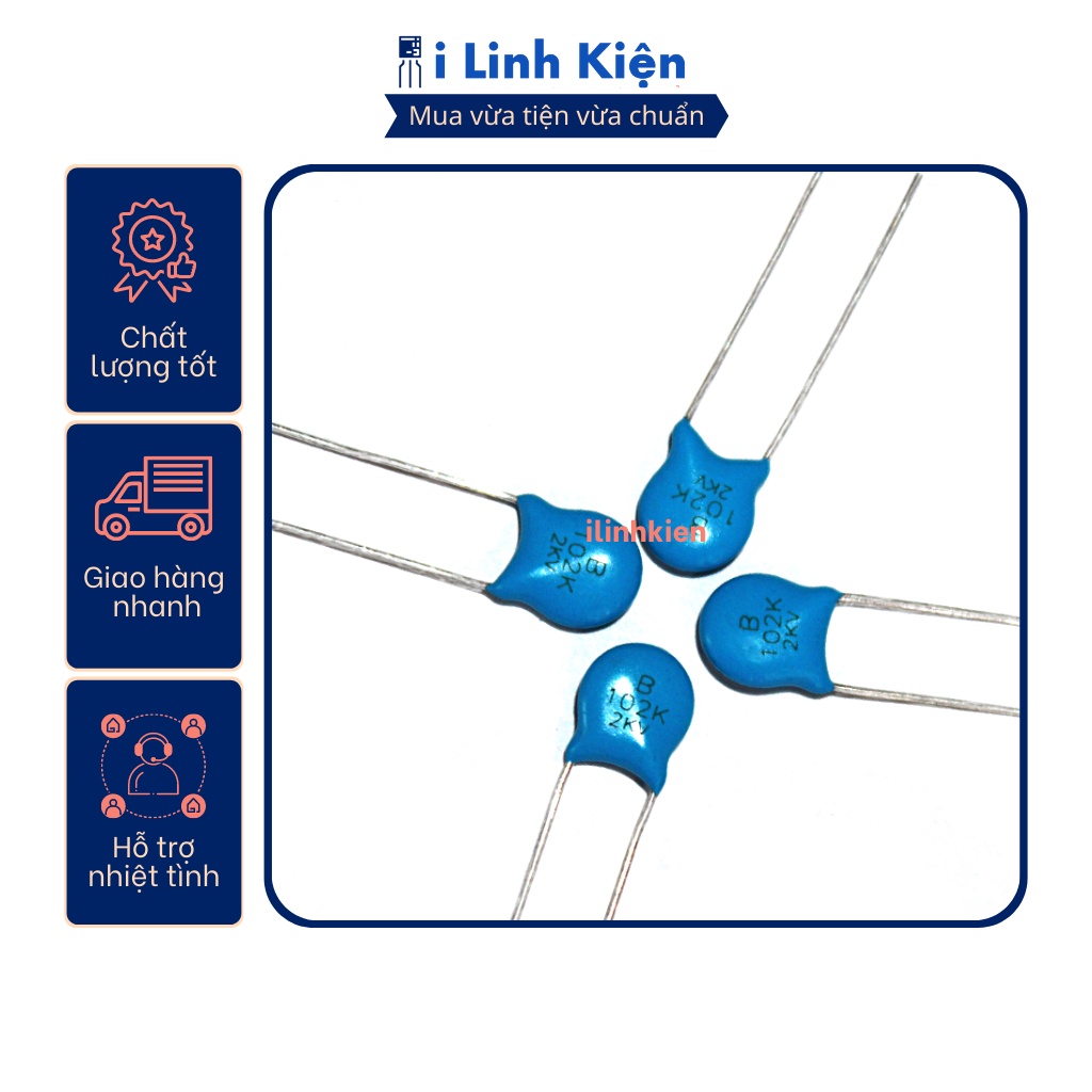 Tụ cao áp 2KV 100pF - 47nF chất lượng tốt (túi 10c)
