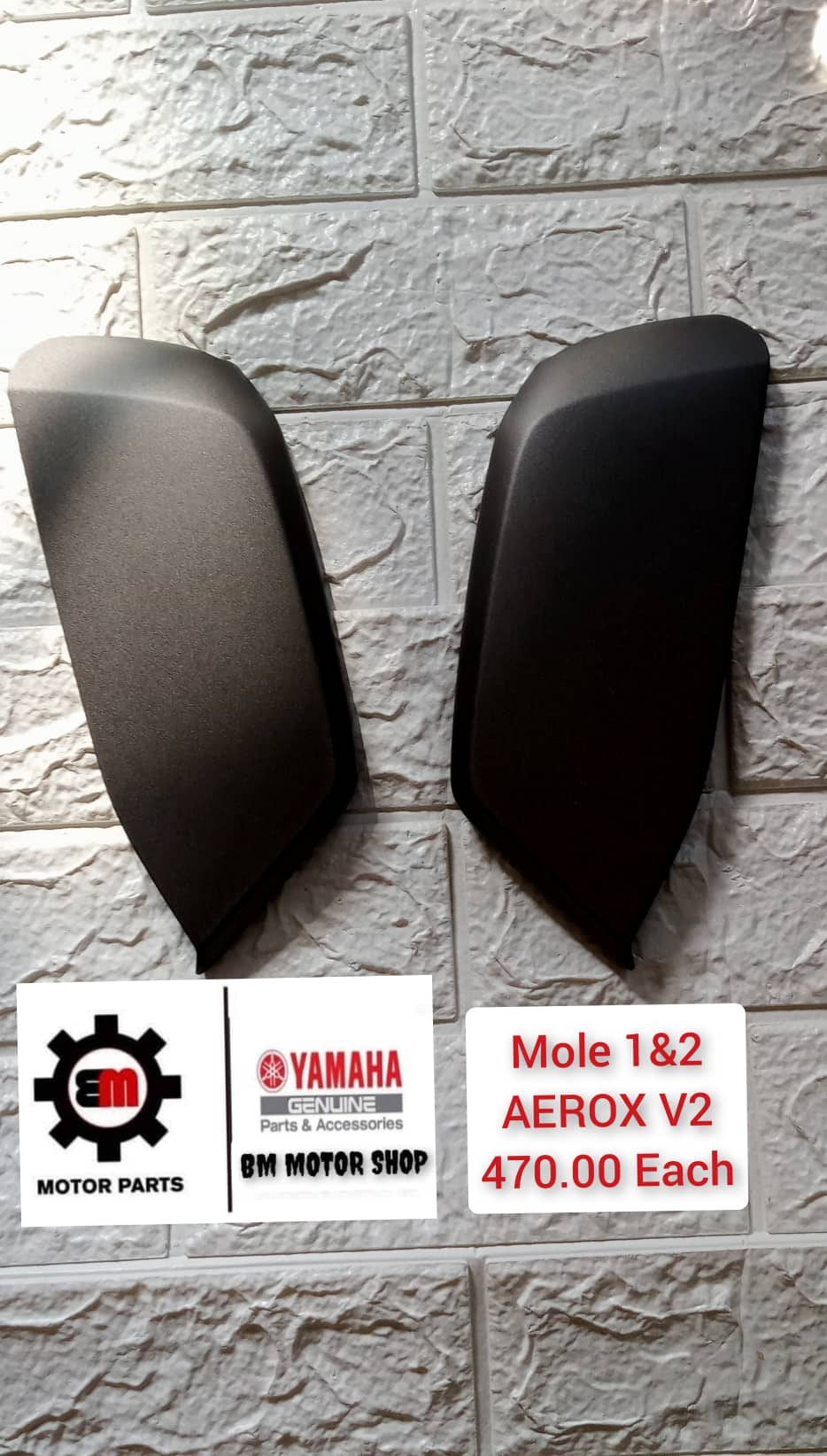 MOLE 1,2 AEROX V2 MATTE BLACK YAMAHA GENUINE PARTS | Lazada PH