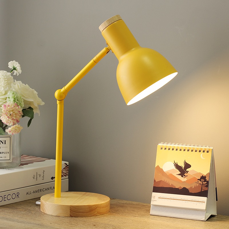 Nordic Wooden Base Study Lamp Led Lamp Desk Desk Lamp Modern Minimalist