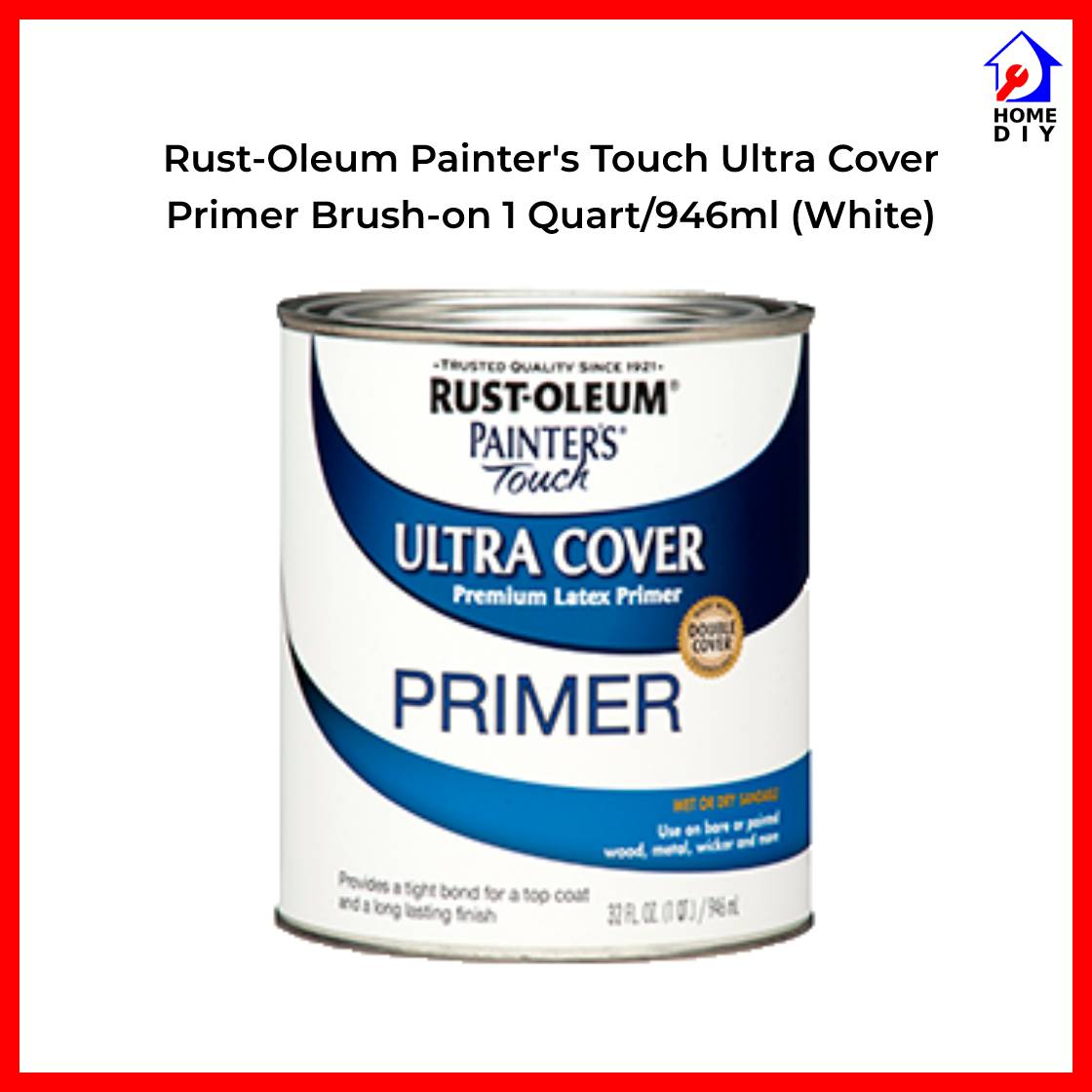 RustOleum Painters Touch Ultra Cover Primer Brushon Paint (White) 1