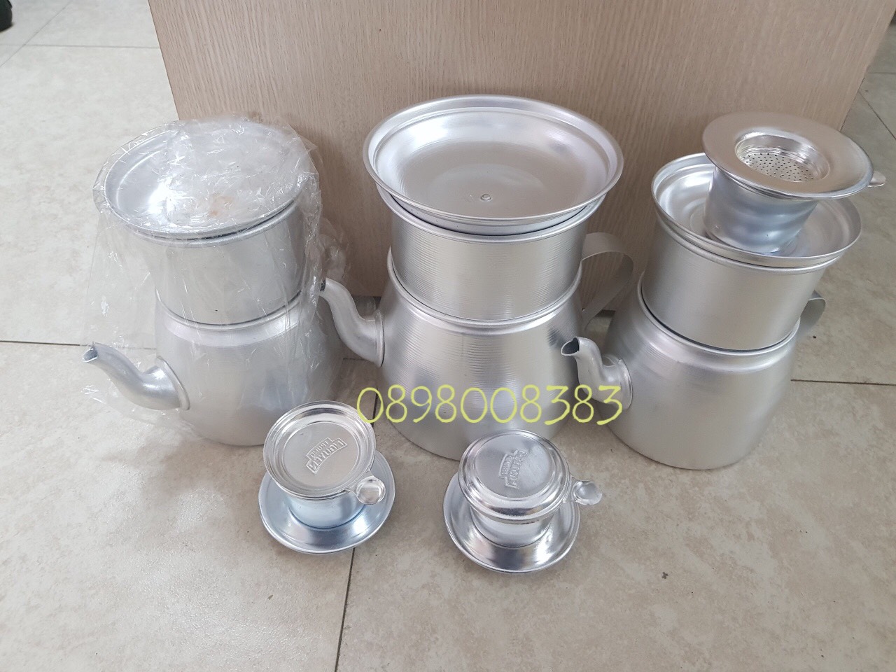 Phin pha cà phê nhôm ( loại dày ) 1  2 lạng