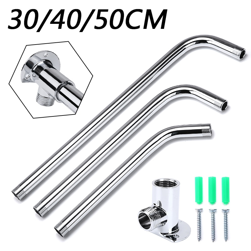 1PC 30Cm/40Cm/50Cm Stainless Steel Shower Arm Wall Mounted Tube