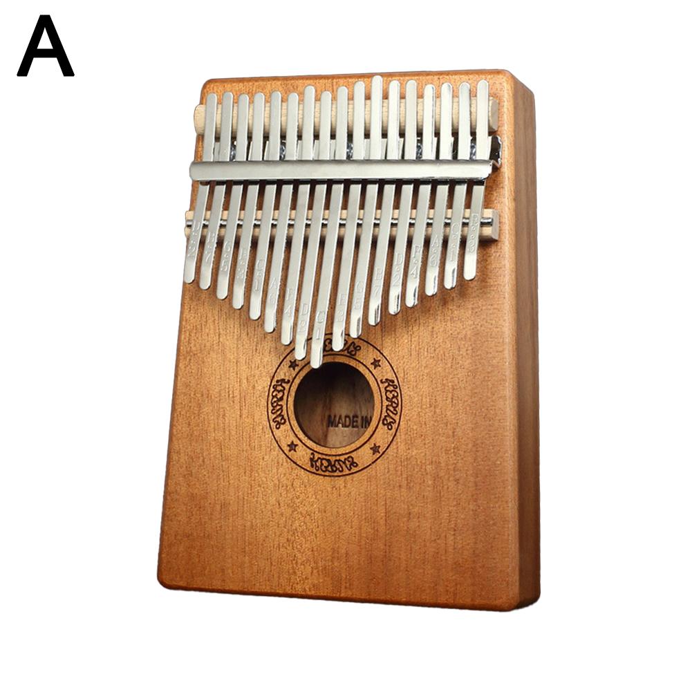 Kalimba 17 Keys Thumb Piano Mahogany Wood Musical Instrument Accessories with For Beginner J8I4