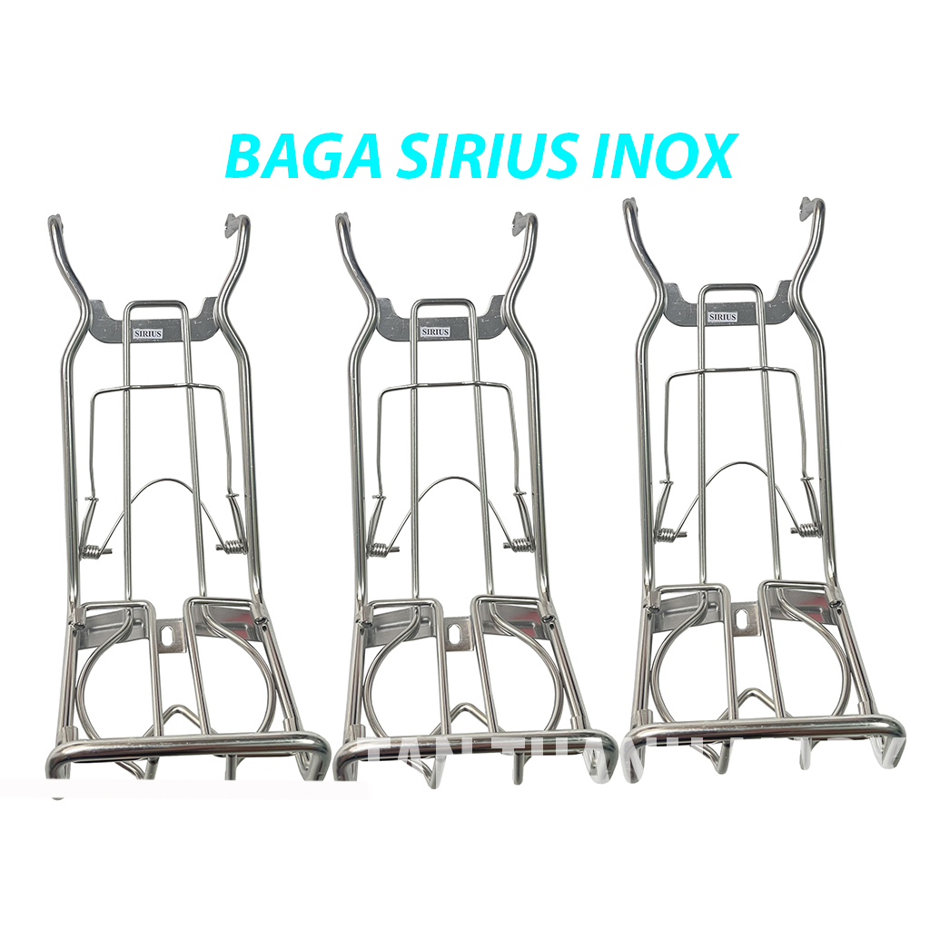 Baga xe sirius xăng cơ inox-pttt