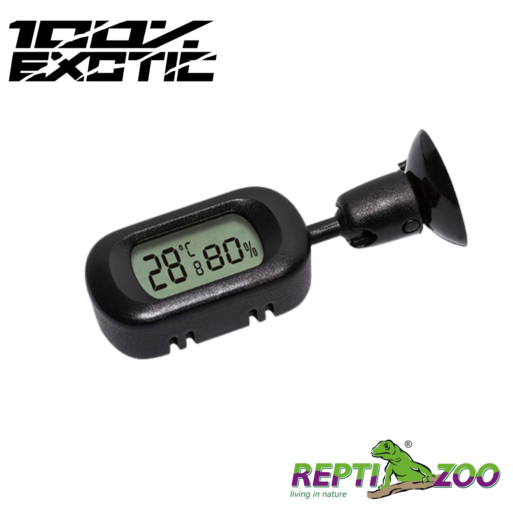 Reptizoo Digital ThermoHygrometer T 1050°C H 2090 2.9X1X0.6In Digital Thermometer