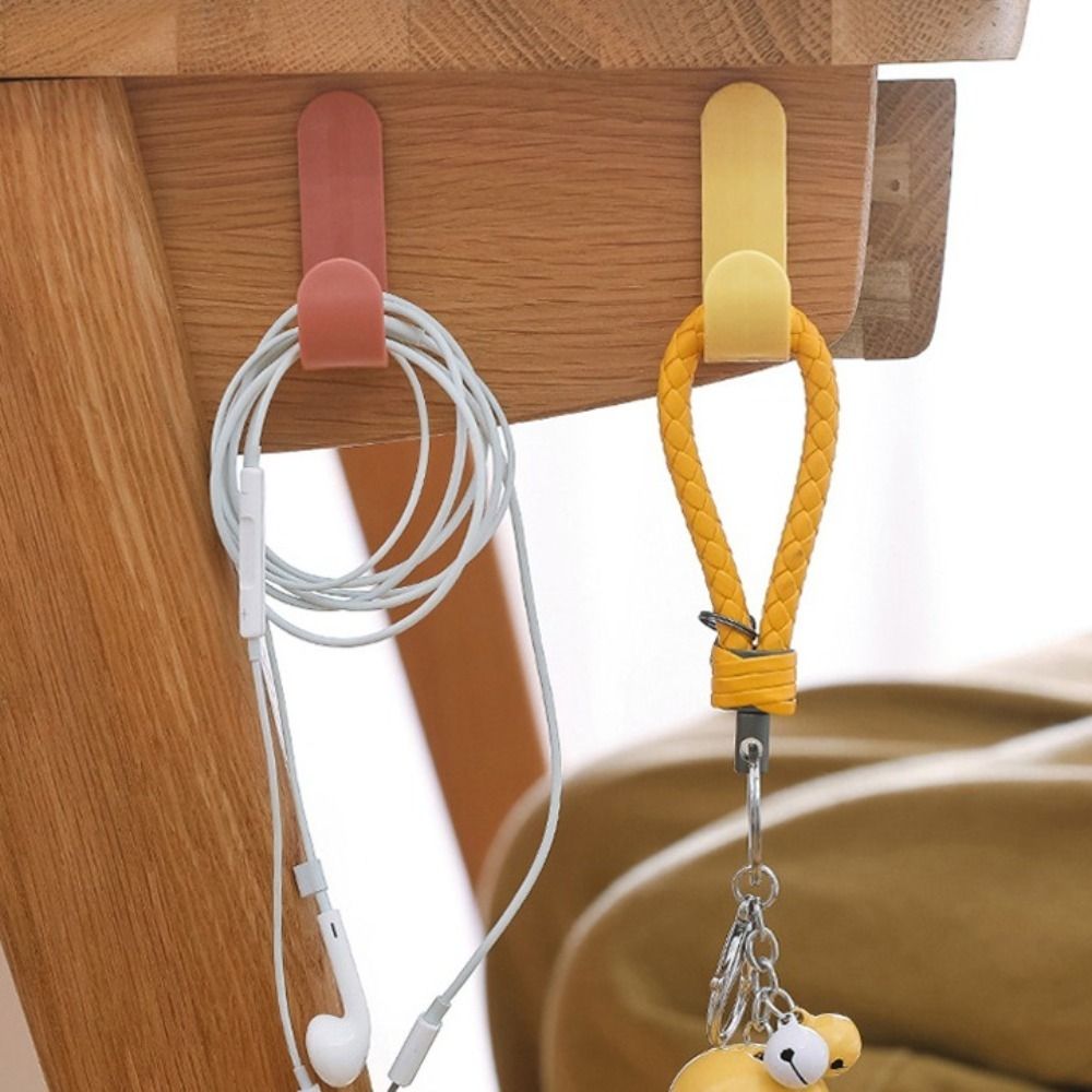 6%20pcs%20Plastic%20J-shaped%20Hook%20Hanger%20Punch%20Free%20Towel%20Hanger%20Clothes%20Nail%20Free%20Adhesive%20Wall%20Hook%20Household%20-%20Image%206