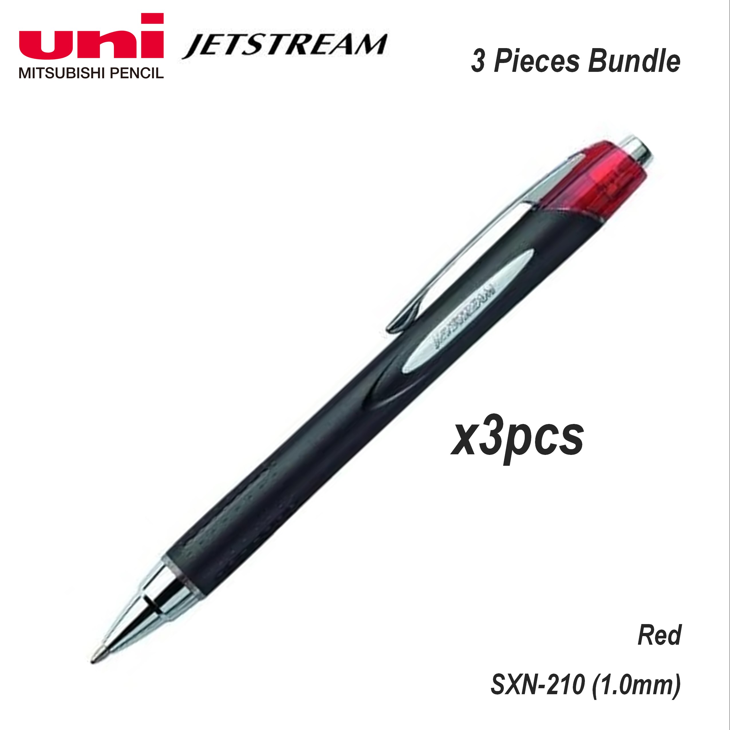 Uni Jetstream Pen 1.0mm SXN210 (Bundle of 3pcs / 6pcs) Lazada Singapore
