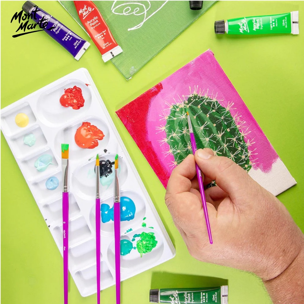 Bộ 4 Cọ Vẽ Cơ Bản Assorted Brush Mont Marte (BMHS0063)