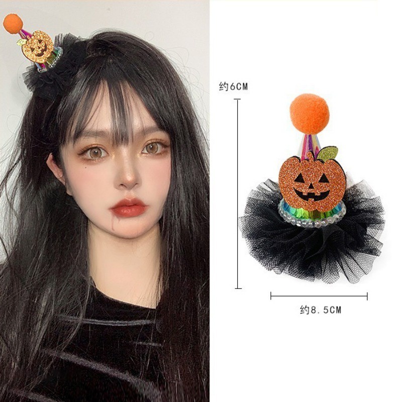 Kẹp Tóc Đính Nơ Trang Trí Lễ Hội Halloween Mới