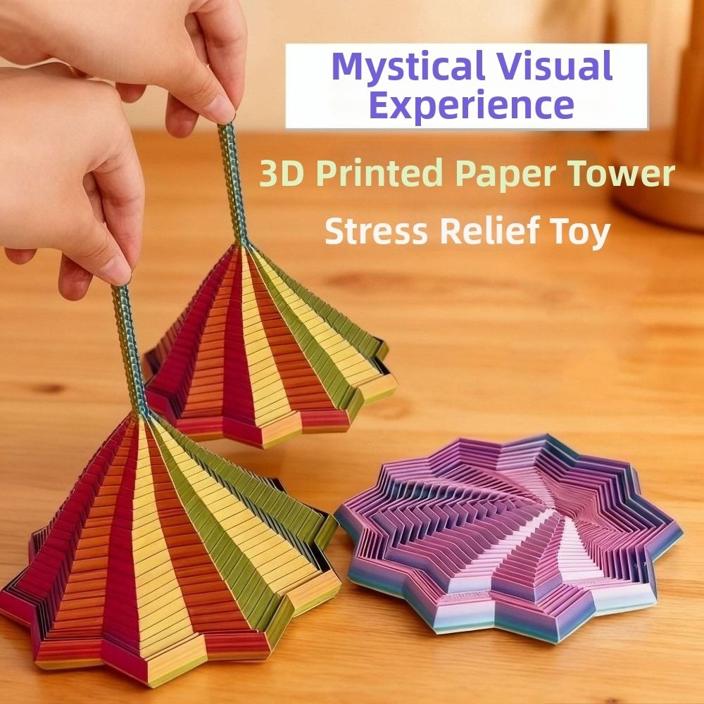 Expanded Visual Board Game 3D Printing Fractal Fidget Star Model Geometric Design ...