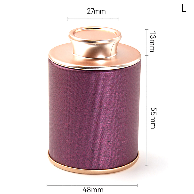 HE🔥 1pc Solid Mini Empty Tea Tin Can Household Green Black Tea Sealed Jar Portable Travel Small Tea Packaging Box Paper Storage Can