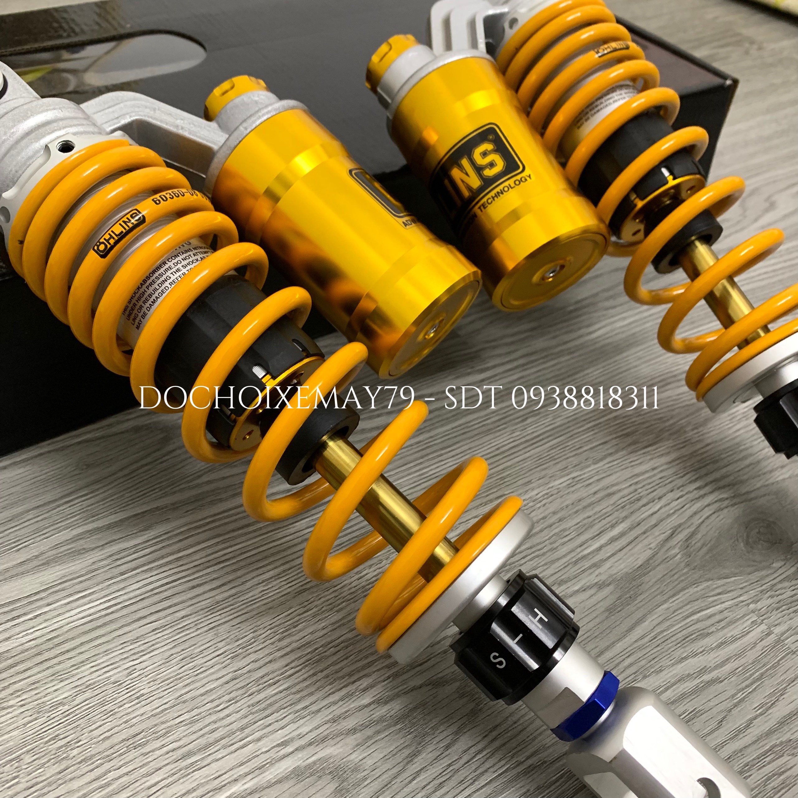 Phuộc sau Ohlins cho AB , SH Ý , PCX , NVX