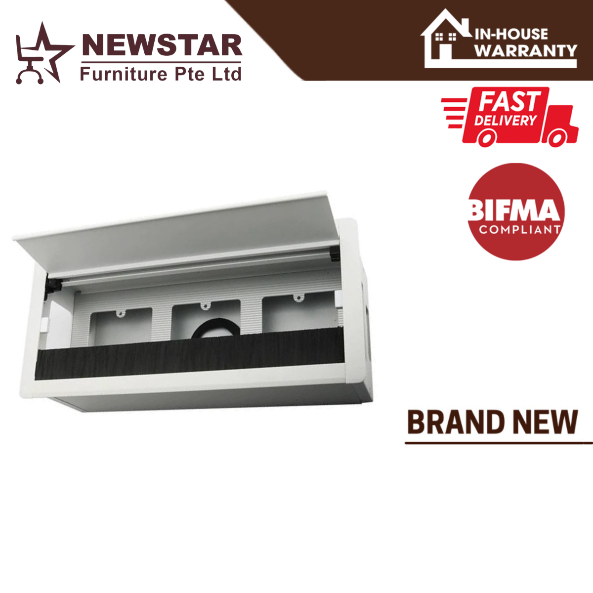 Aluminum Wire Organizer for Office Desk, Cable Cover for Office