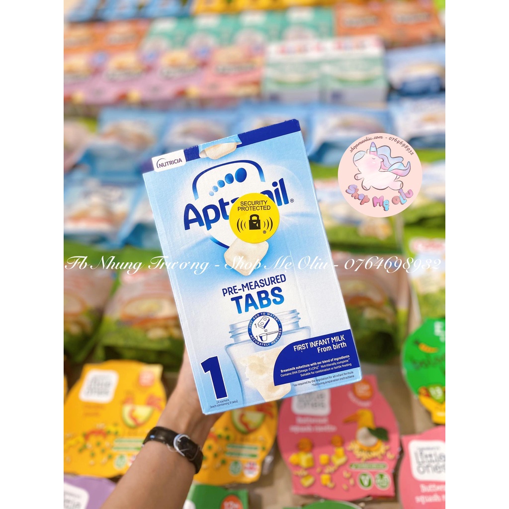 Sữa Aptamil Anh dạng thanh số 1 2 trọng lượng 600g