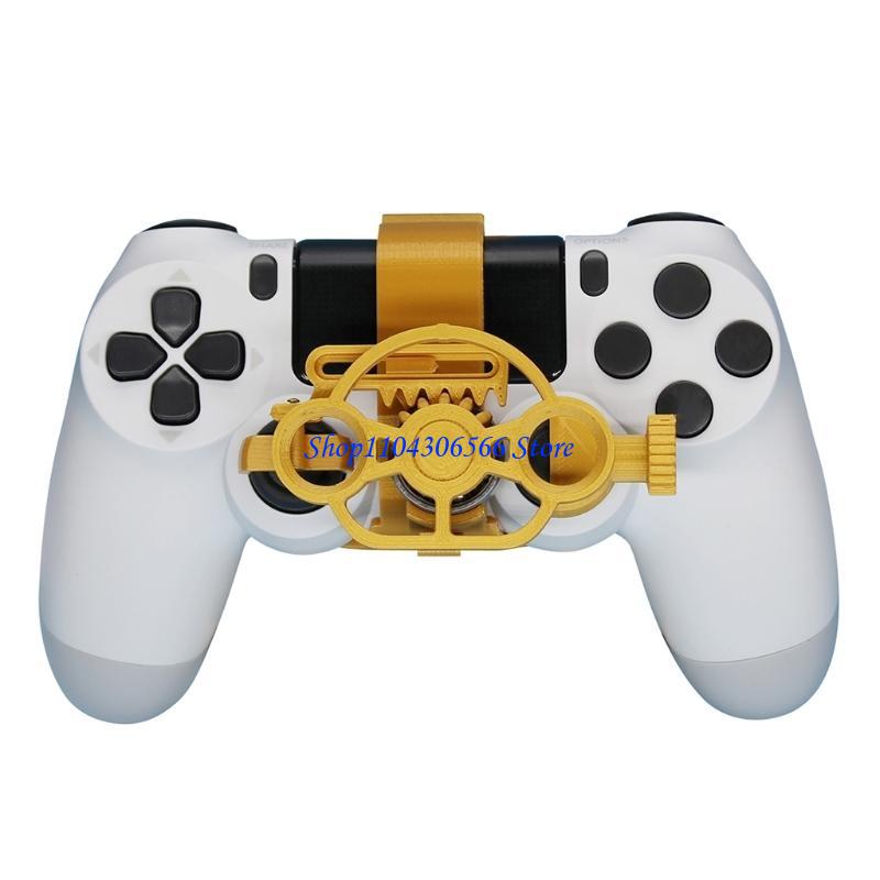 02DD Mini Steering Wheel Auxiliary Controller Game Joystick Racing ...