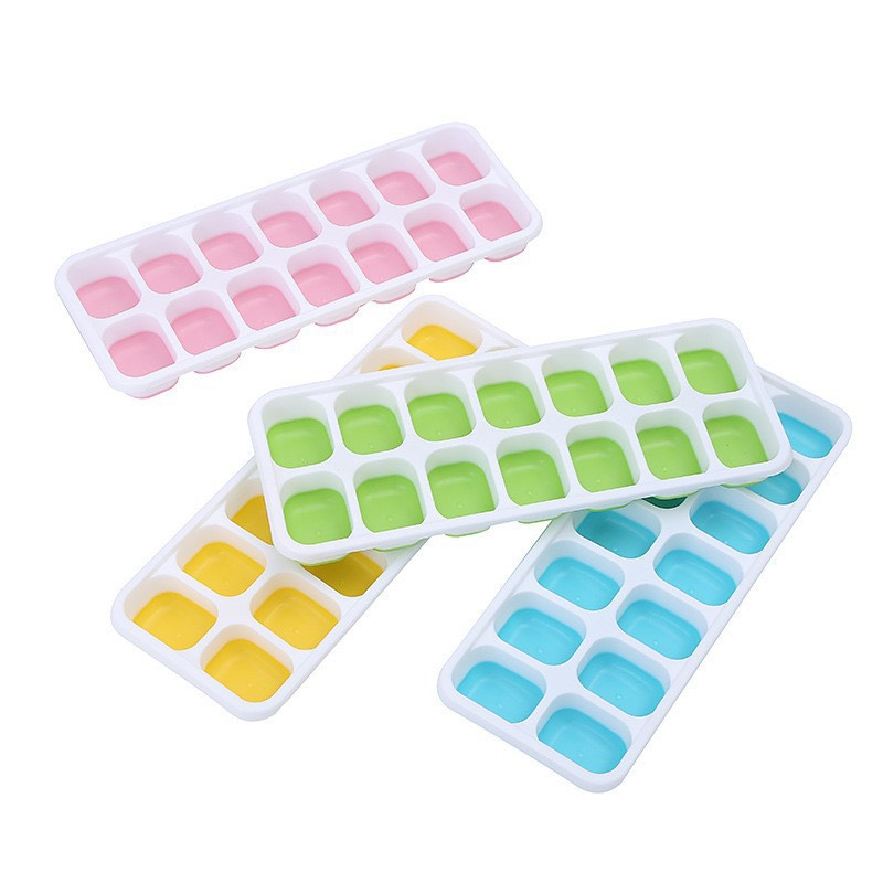 Khay làm đá 14 ô silicon có lắp đạy