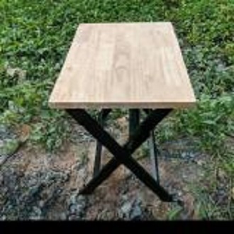 BÀN XẾP GỖ CAO SU CHÂN VUÔNG ( 40*60*52cm )
