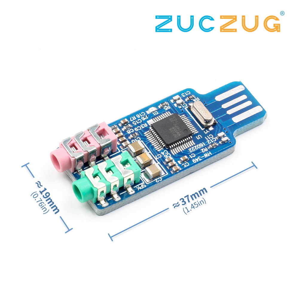 CM108 USB Free Sound Card Laptop Sound Card Module New | Daraz.lk