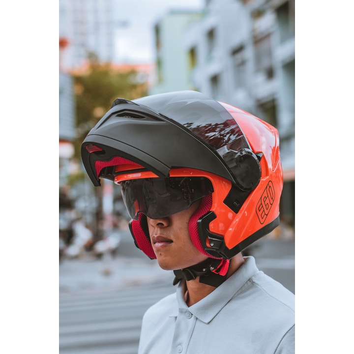 Mũ bảo hiểm fullface lật hàm EGO E-9 - GARA20