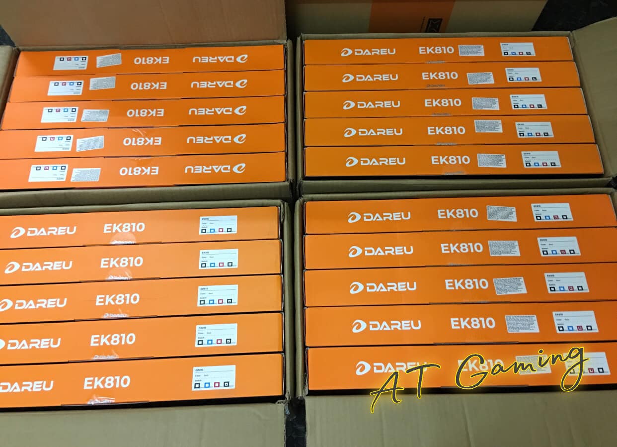 Bàn phím cơ Gaming DAREU EK810  (PINK-LED, Blue/ Brown/ Red D switch)