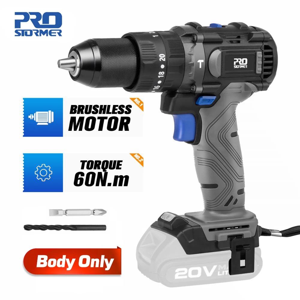 Brushless Hammer Drill 60NM Impact 