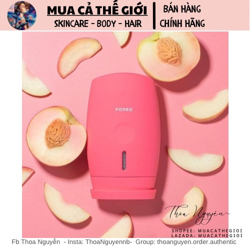 [GIẢM 5% ĐƠN 129K]Máy triệt lông Foreo Peach Ver 2 [Đủ bill để đăng ký bảo hành]