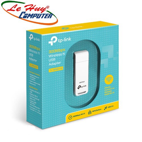 Usb kết nối wi-fi tp-link - tl-wn821n - chuẩn n 300mbps