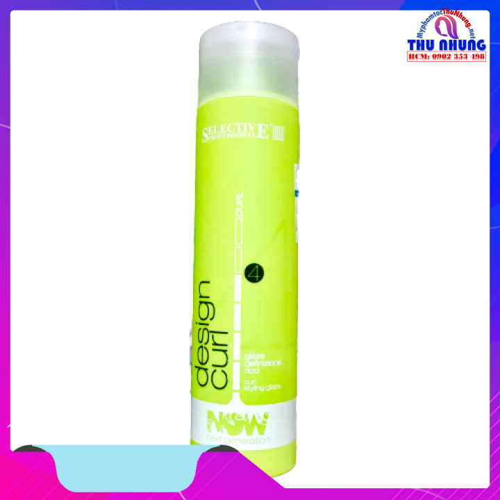 Gel tạo kiểu tóc uốn xoăn Selective Design Curl Now 250ml