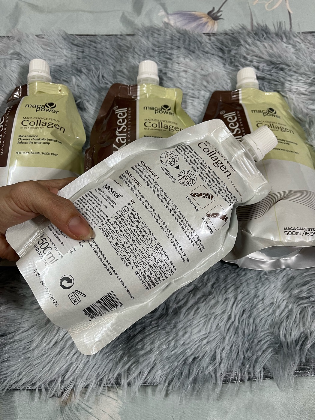 Kem Hấp Ủ Phục Hồi Tóc Mềm Mượt Collagen 500ml