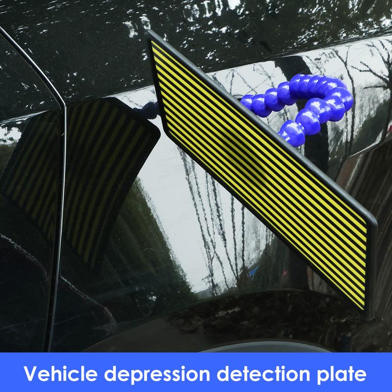 Paintless Dent Repair Tools Line Board Dent Reflector with Adjustable Holder and Suction Cup Base Car Dent Repair Tool Paintless Dent Repair Reusable Line Reflector Board Tool