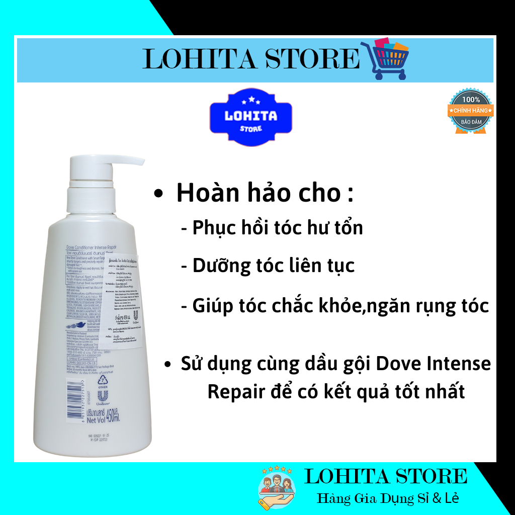 Dầu xả tóc Dove Thái Lan 410ml
