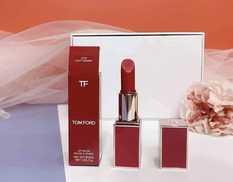 Son Mẫu Mới Tom Ford Màu Lost Cherry Đỏ  3g