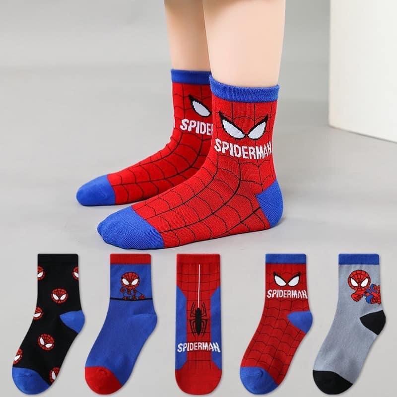Set 10 đôi tất siêu nhân nhện cổ cao đẹp