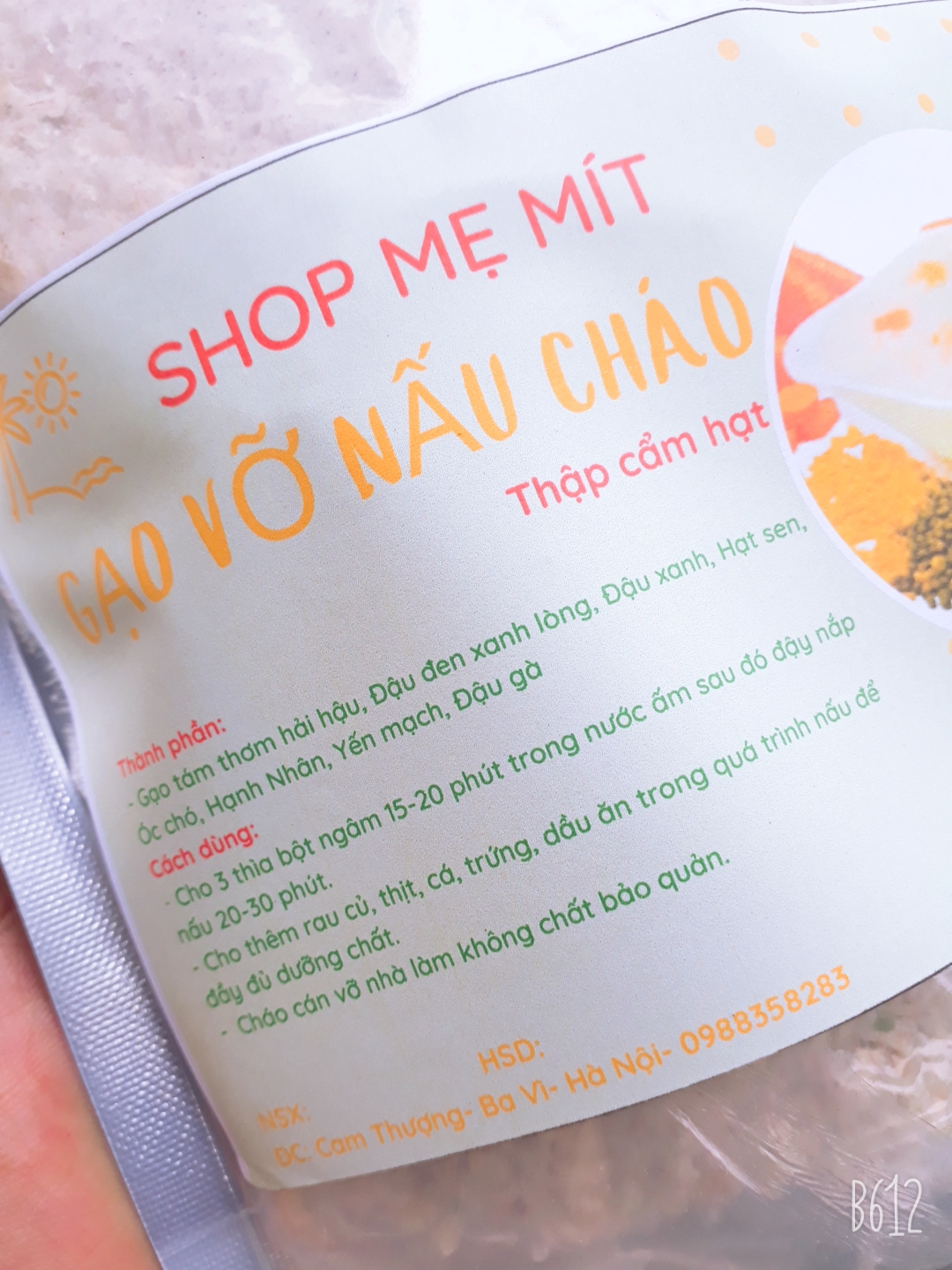 Gạo vỡ nấu cháo cho bé ( thập cẩm hạt 500g)