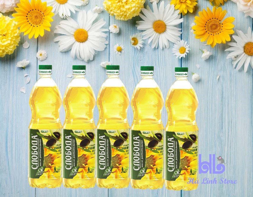 Dầu ăn cao cấp Sloboda 1 lít (date tháng 11/2023)
