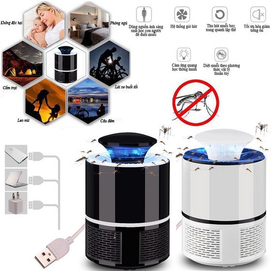 Đèn bắt muỗi thông mình hình trụ Nano Wave 365